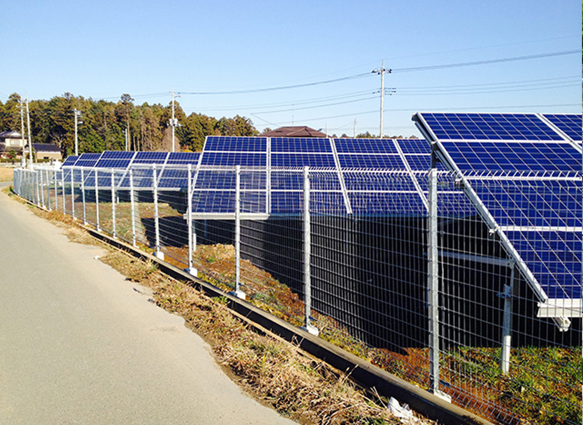 太陽光発電フェンス