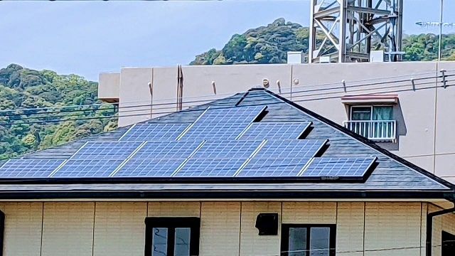太陽光発電システムを設置した屋根
